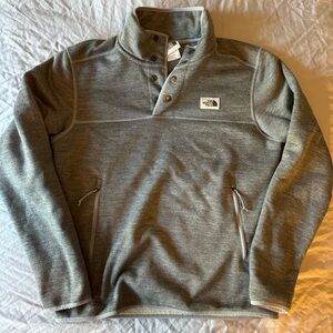 #244 The North Face Men Sherpa Patrol 1/4 SNAP Fleece Jacket Coat Top